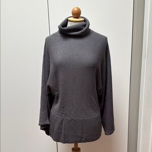 BCBGMaxAzria Gray Cowl Neck Sweater